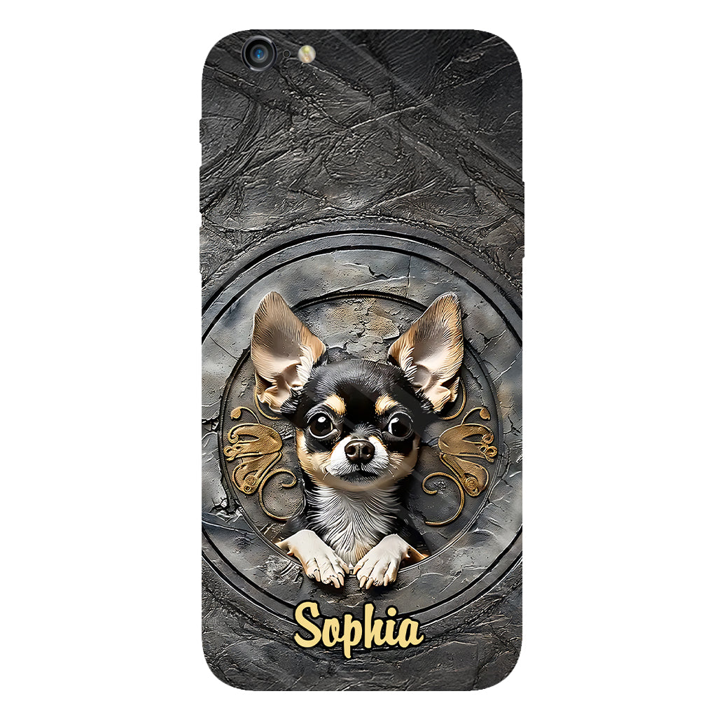 Adorable Chihuahua - Coque de téléphone personnalisée avec imprimé intégral