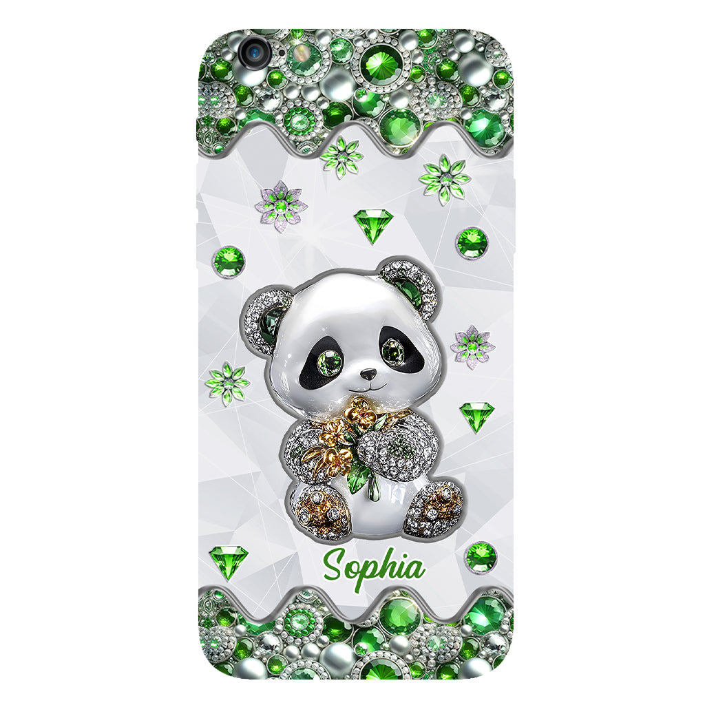 Juste une fille qui aime les pandas - Coque de téléphone personnalisée avec impression intégrale « Amoureuse des pandas »