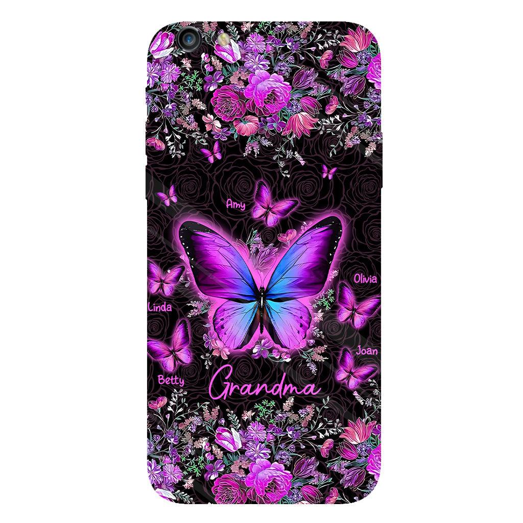 Coque de téléphone personnalisée « Papillons de grand-mère » avec impression intégrale