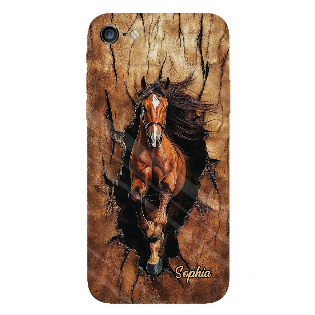 Horse Lovers - Personalized Horse Full Print Phone Case