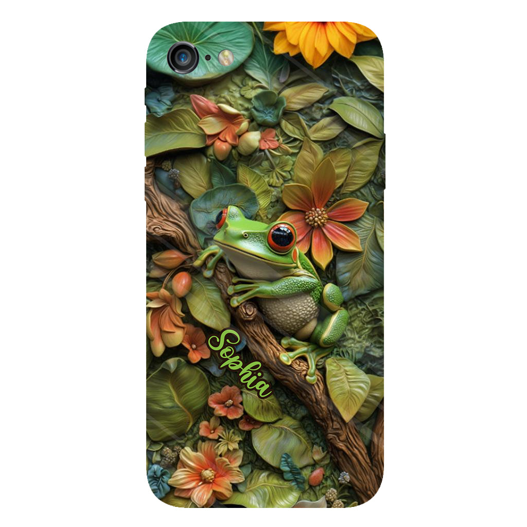Adorable Grenouille - Coque de téléphone personnalisée avec imprimé grenouille