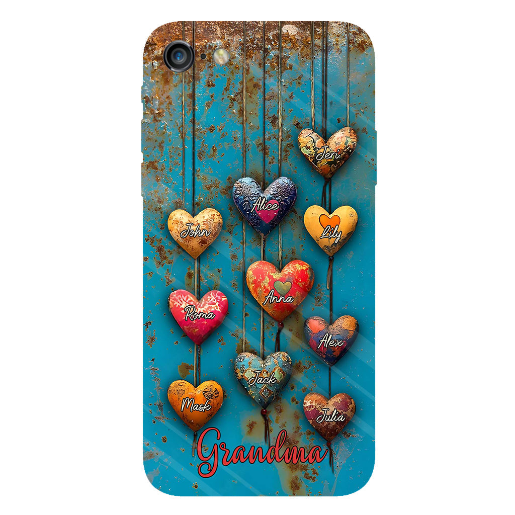 Grandma's Mom's Sweethearts - Personalized Grandma Full Print Phone Case
