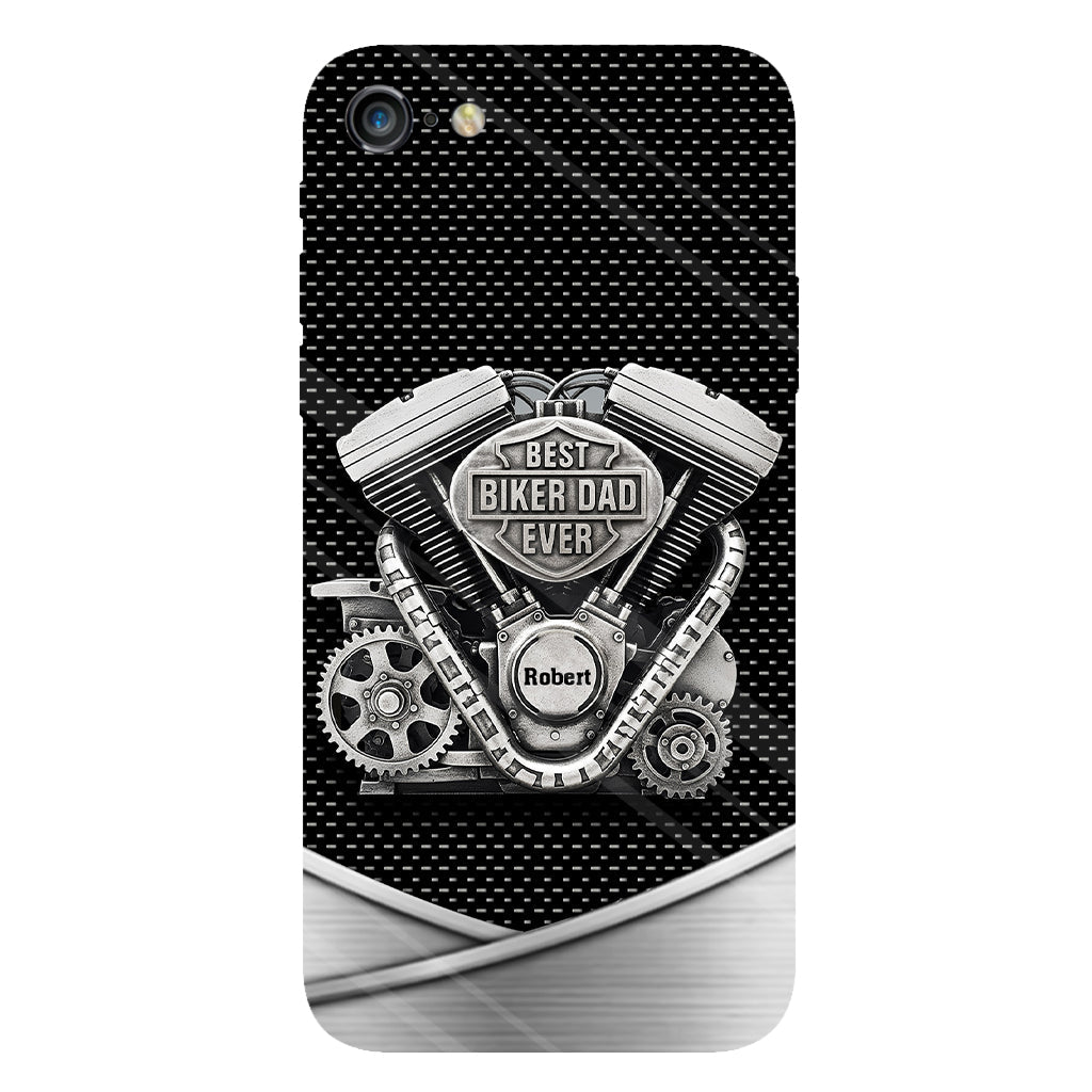 Best Dad Ever - Personalized Biker Full Print Phone Case