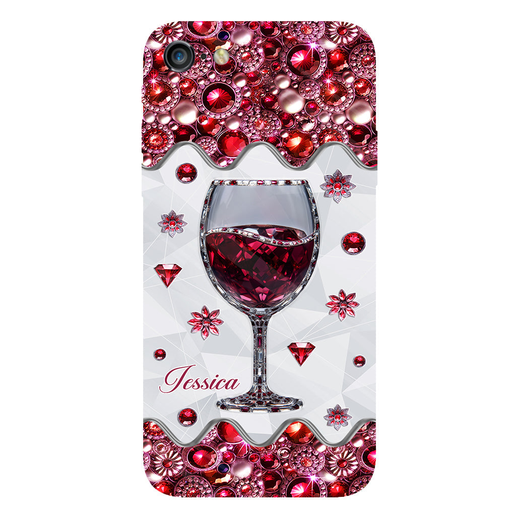 Just A Girl Who Loves Wine - Personalized Wine Full Print Phone Case