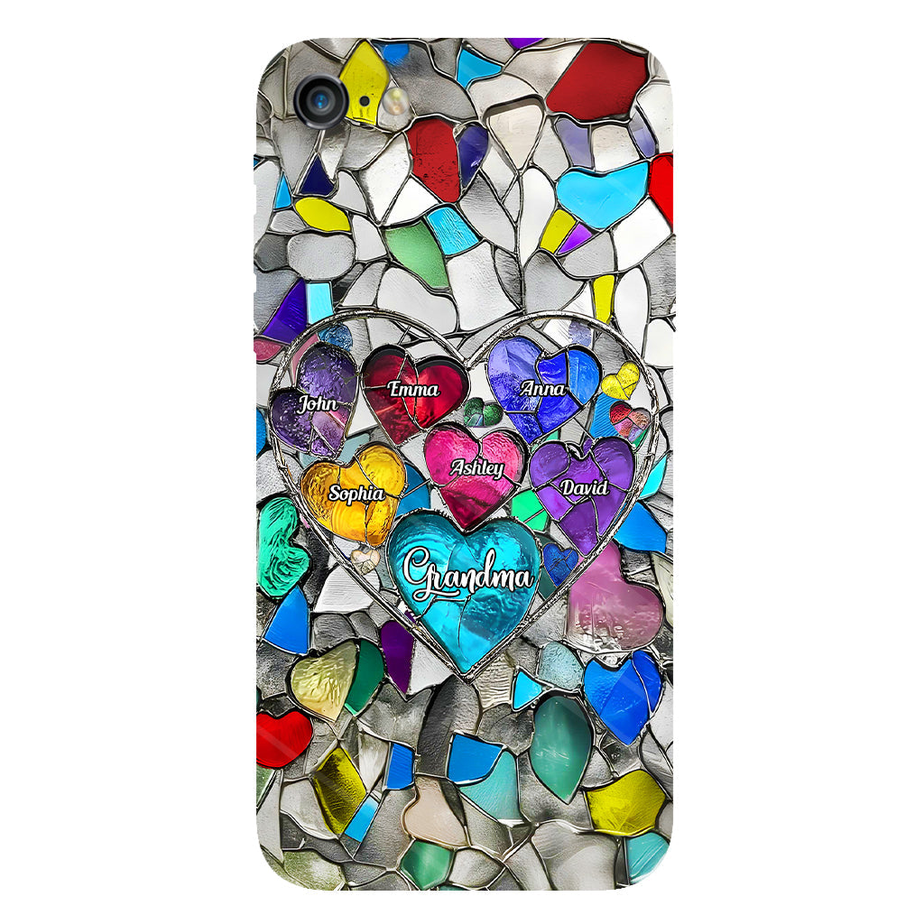 Grandma's Mom's Sweethearts - Personalized Grandma Full Print Phone Case