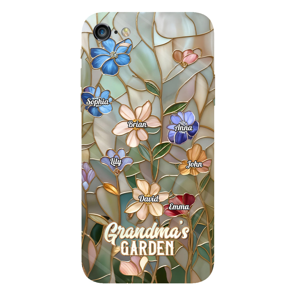Coque de téléphone personnalisée « Le jardin de grand-mère » avec impression intégrale