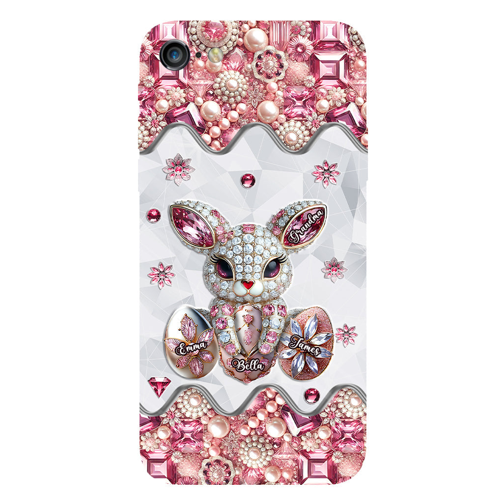 Coque de téléphone personnalisée « Lapin de Pâques - Mamie » avec impression intégrale