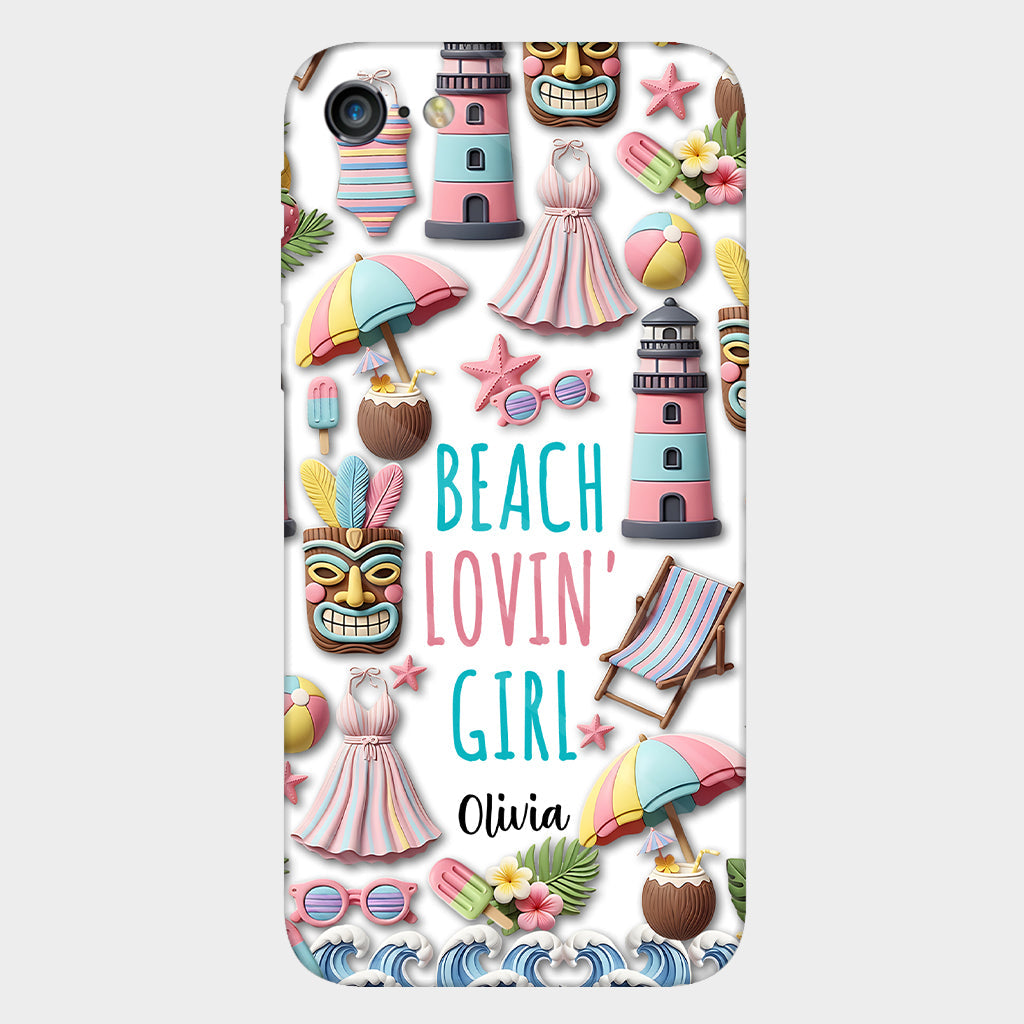 Beach Lovin' Girl - Personalized Sea Lover Full Print Phone Case