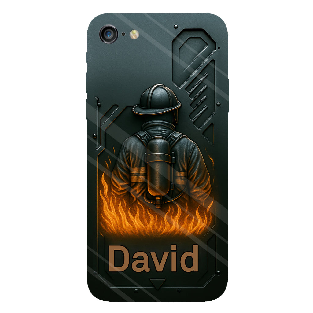 The Strone One - Personalized Firefighter Full Print Phone Case