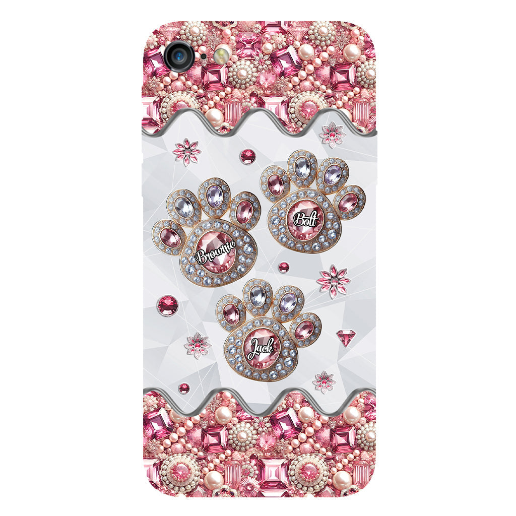 La vie est plus belle avec mes chiens - Coque de téléphone personnalisée avec impression intégrale de chien