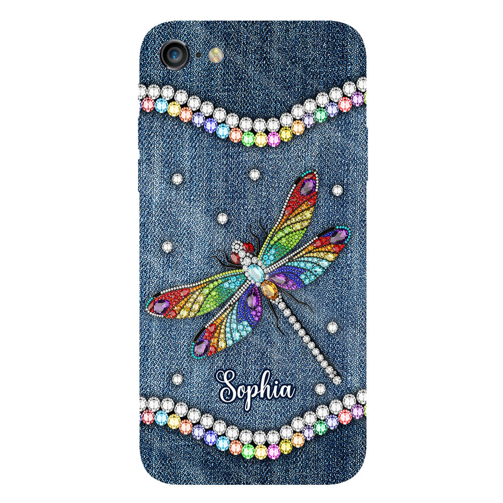 Magnifique libellule - Coque de téléphone personnalisée avec motif libellule intégral