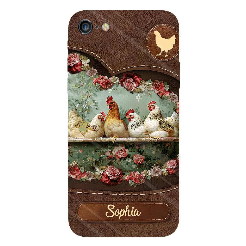 Coque de téléphone personnalisée Chicken Lady - Motif poulet intégral