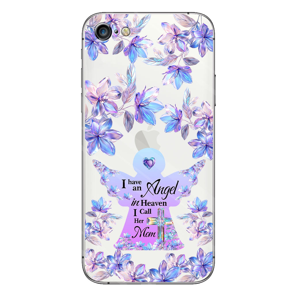 Angel In Heaven - Personalized Memorial Clear Phone Case