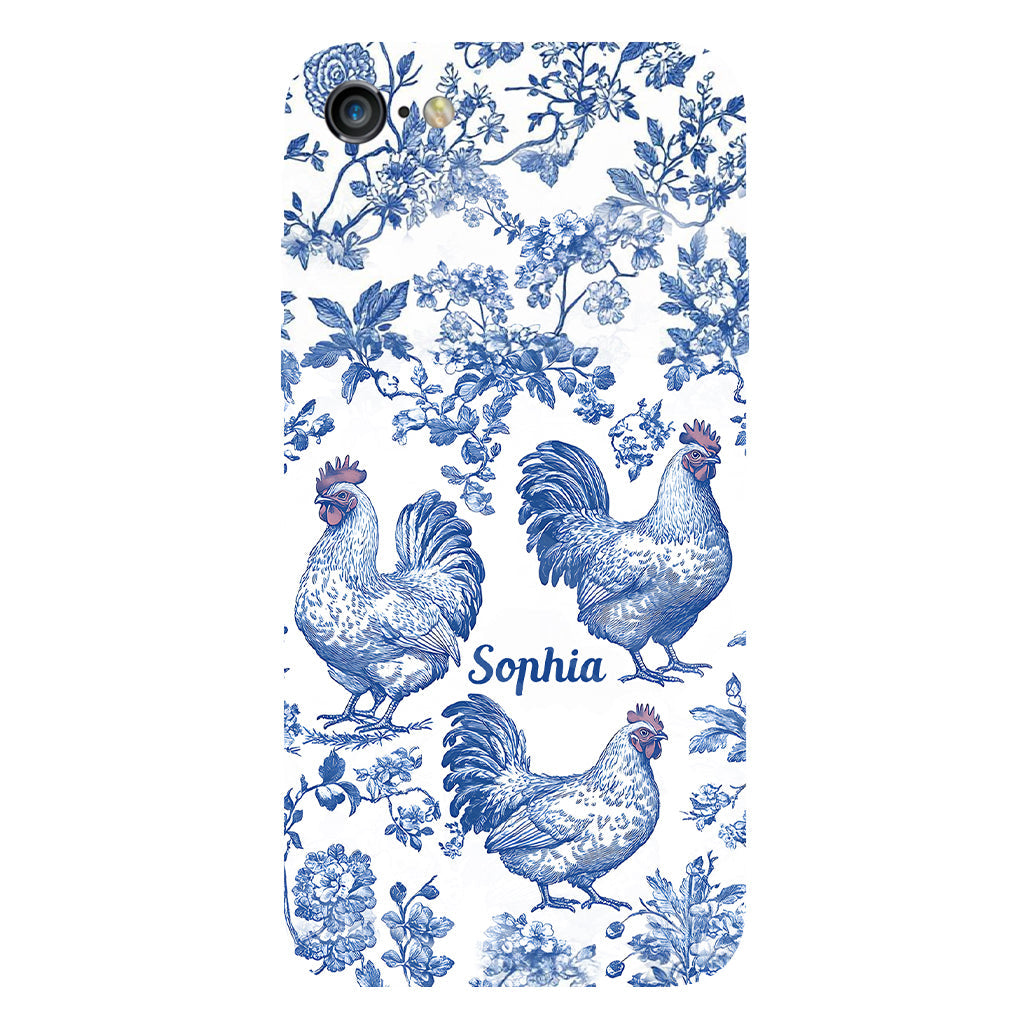 Chicken Toile de Jouy - Personalized Chicken Full Print Phone Case