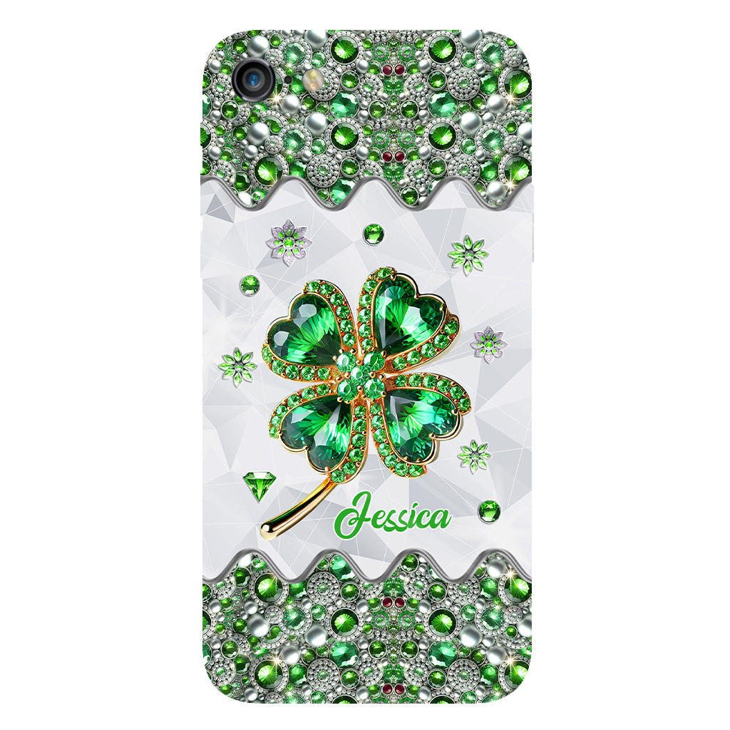 Lucky Four-Leaf Clover - Personalized Saint Patrick's Day Full Print Phone Case
