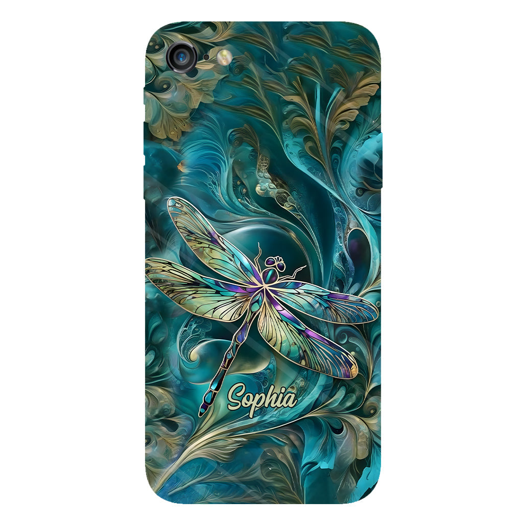 Magnifique libellule - Coque de téléphone personnalisée avec motif libellule intégral