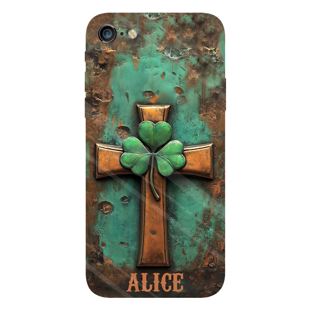 Vintage Irish Cross - Personalized Saint Patrick's Day Full Print Phone Case