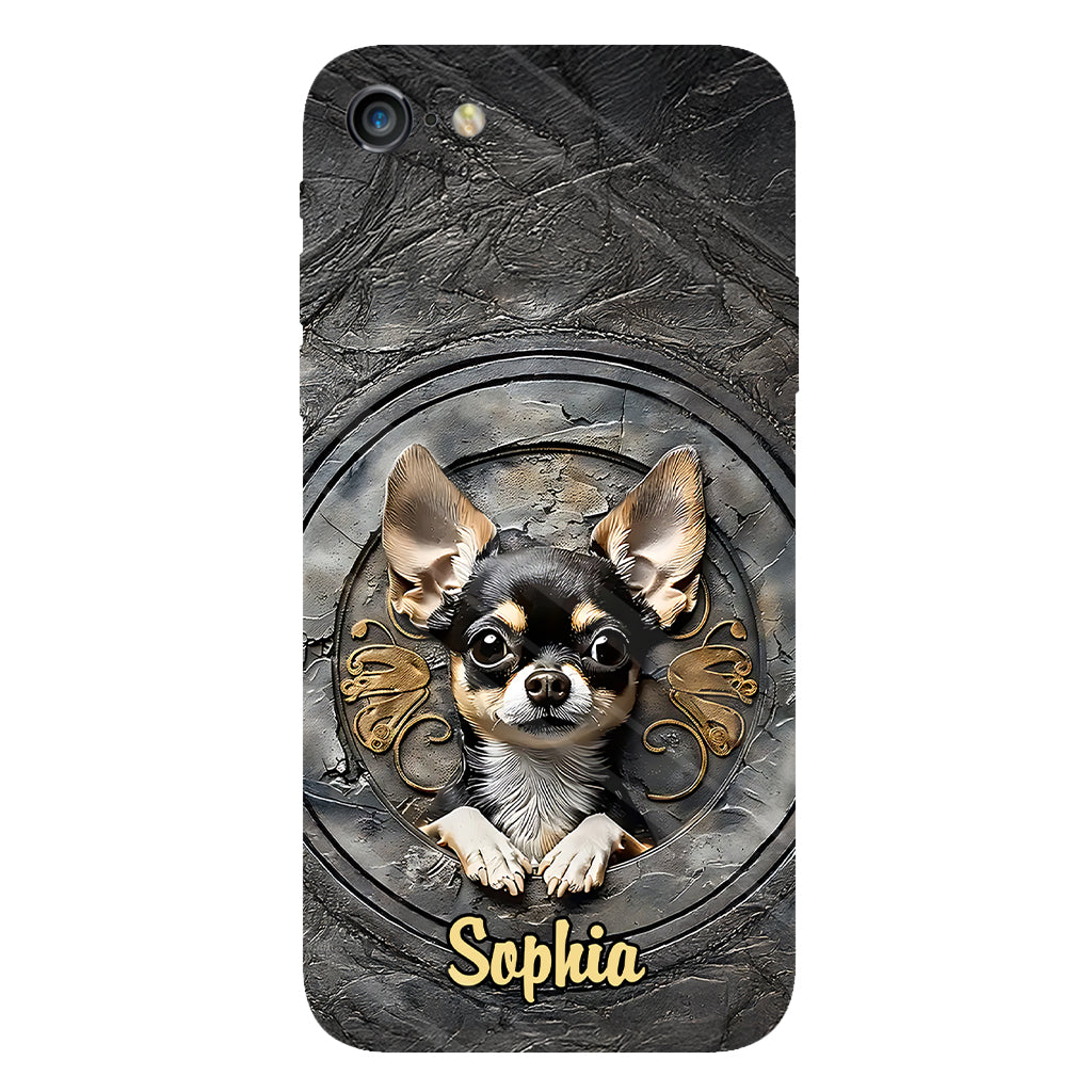 Adorable Chihuahua - Coque de téléphone personnalisée avec imprimé intégral
