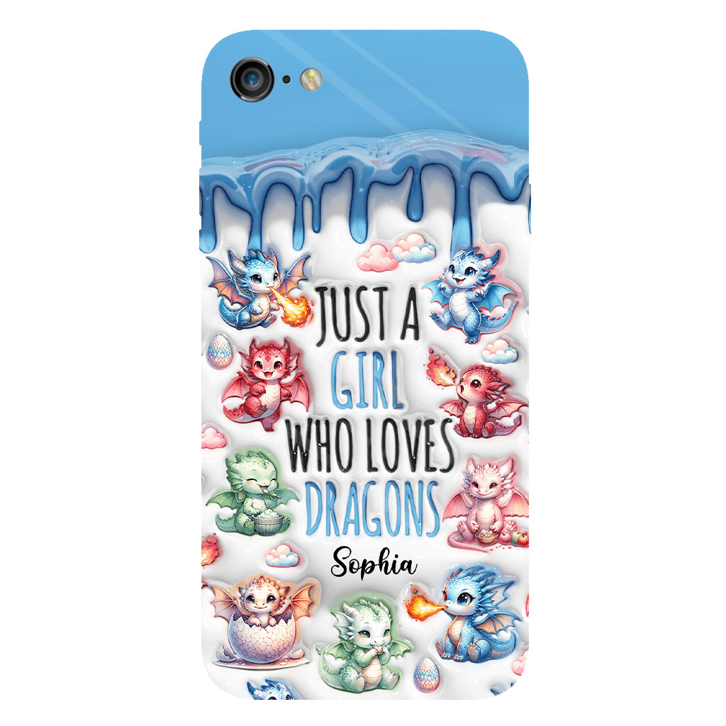 Just A Girl Who Loves Dragons - Personalized Dragon Full Print Phone Case