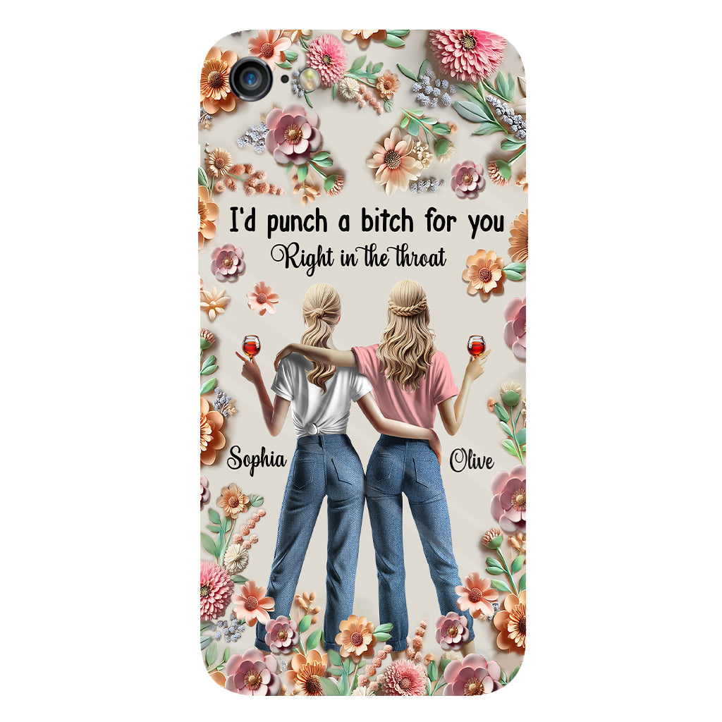 Punch Bitch Besties - Personalized Bestie Full Print Phone Case