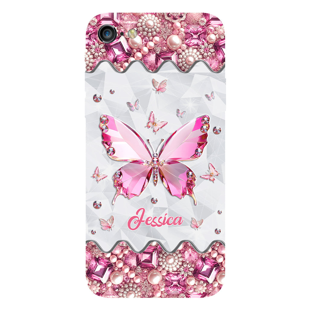 Love Butterfies - Coque de téléphone personnalisée avec imprimé papillon intégral