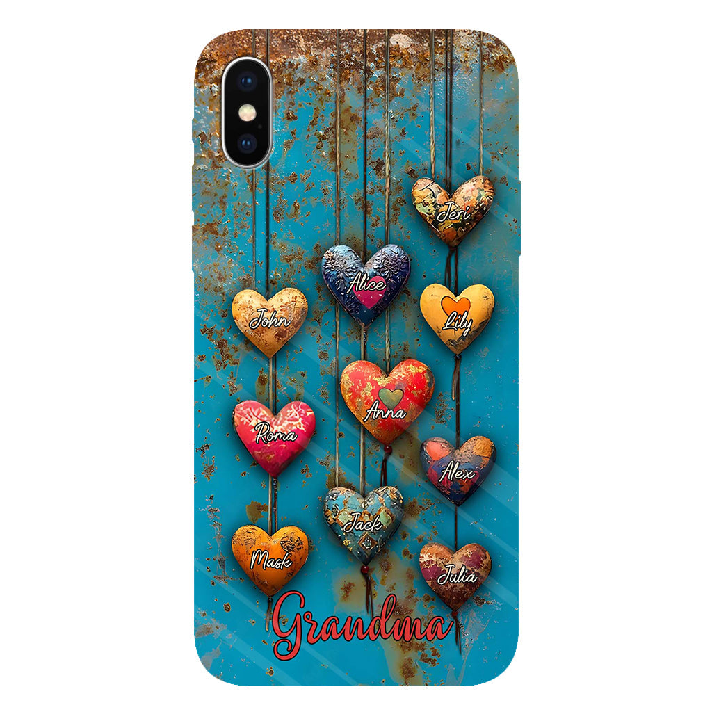 Grandma's Mom's Sweethearts - Personalized Grandma Full Print Phone Case