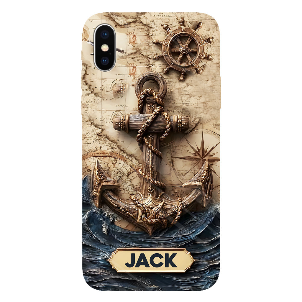 Fier marin - Coque de téléphone personnalisée avec impression intégrale sur le thème de la navigation