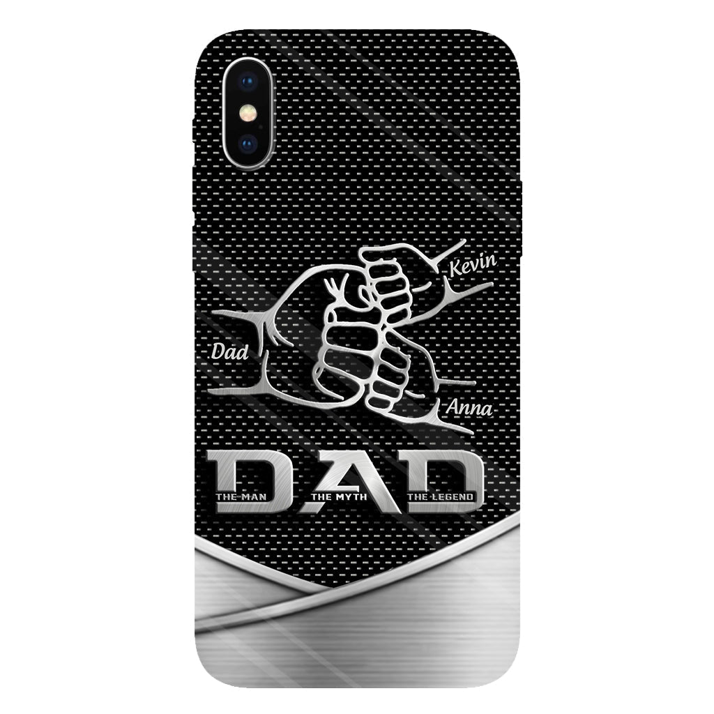 Dad The Man The Myth The Legend First Bump - Christmas Gift for Dad - Personalized Father Full Print Phone Case