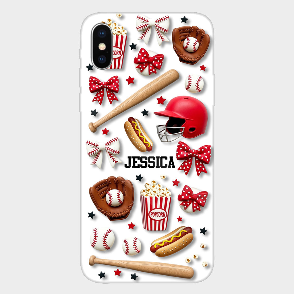 Love Baseball - Personalized Baseball Full Print Phone Case