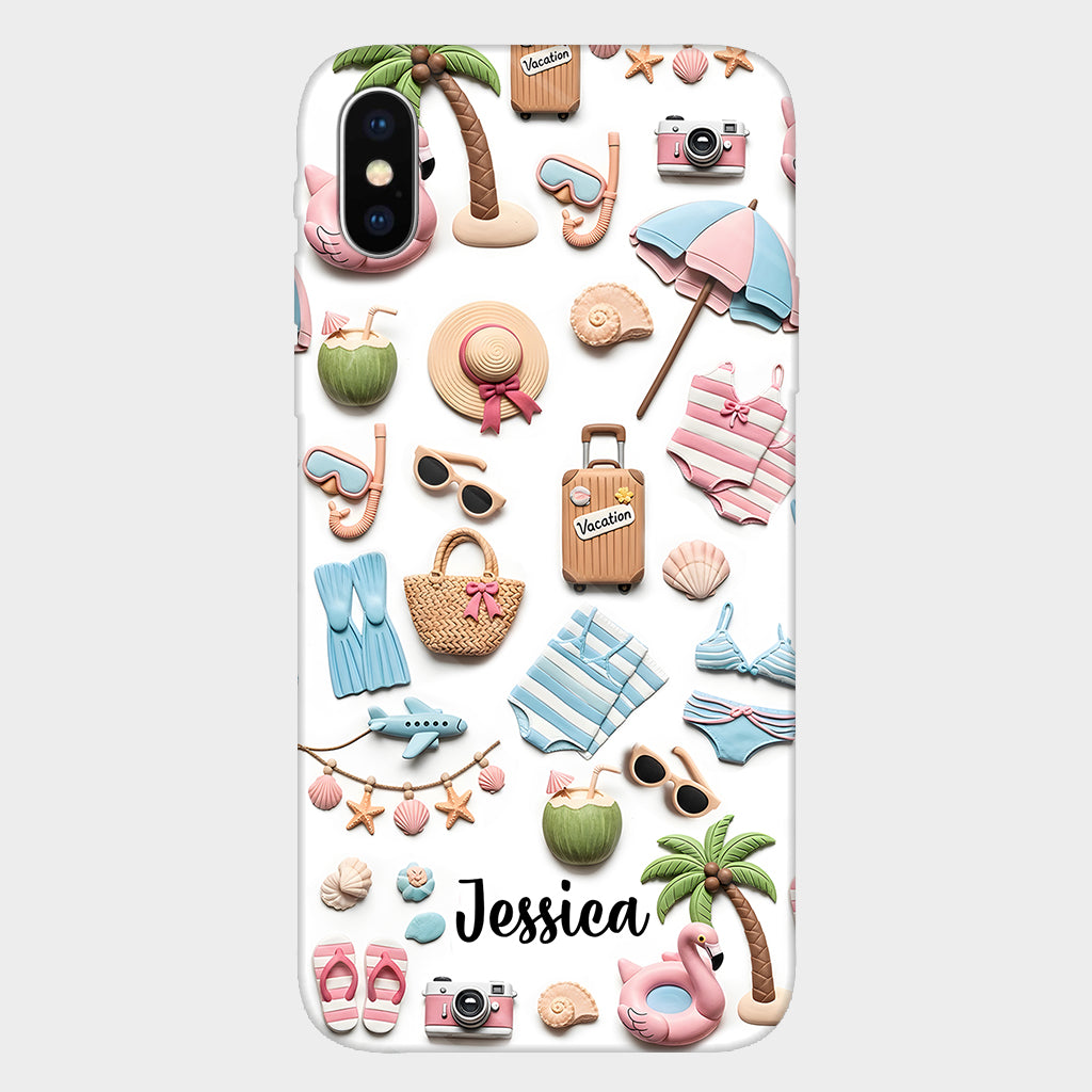 Beach Lovin' Girl - Personalized Sea Lover Full Print Phone Case