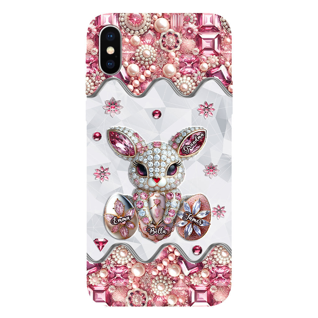 Coque de téléphone personnalisée « Lapin de Pâques - Mamie » avec impression intégrale
