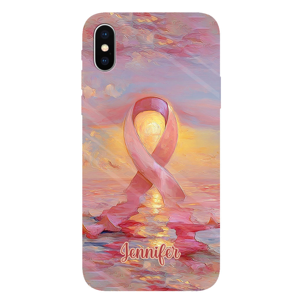 Guerrières fortes - Coque de téléphone personnalisée avec impression intégrale pour la sensibilisation au cancer du sein