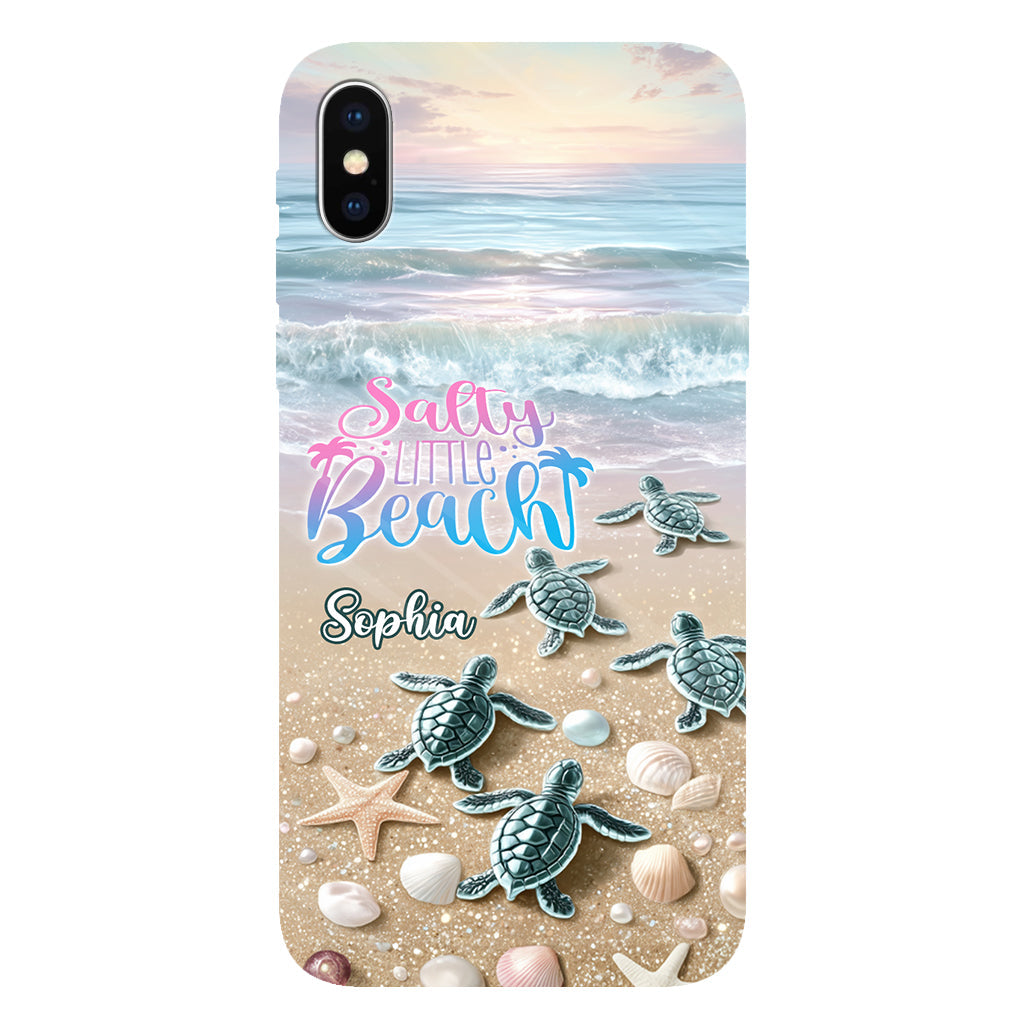 Salty Lil Beach - Coque de téléphone personnalisée pour amoureux de la mer avec impression intégrale