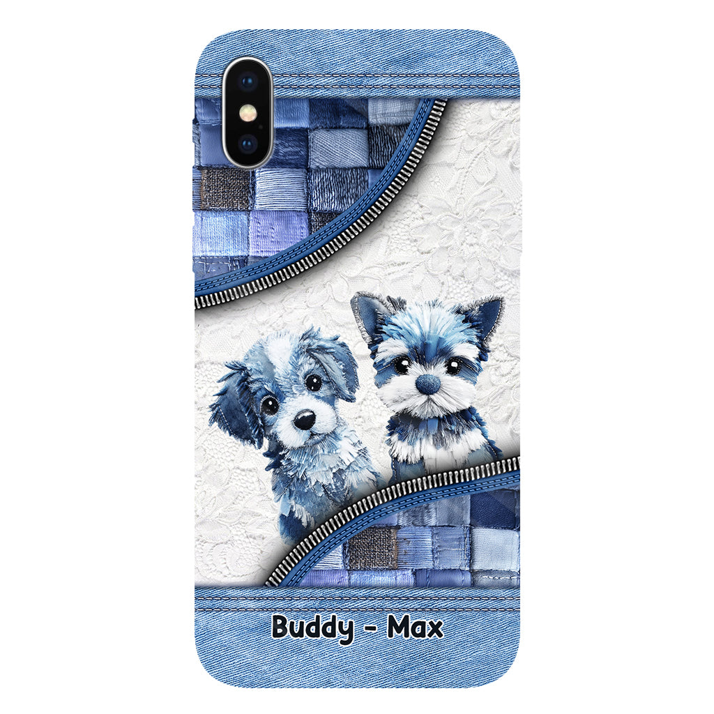 Coque de téléphone personnalisée avec imprimé chien mignon