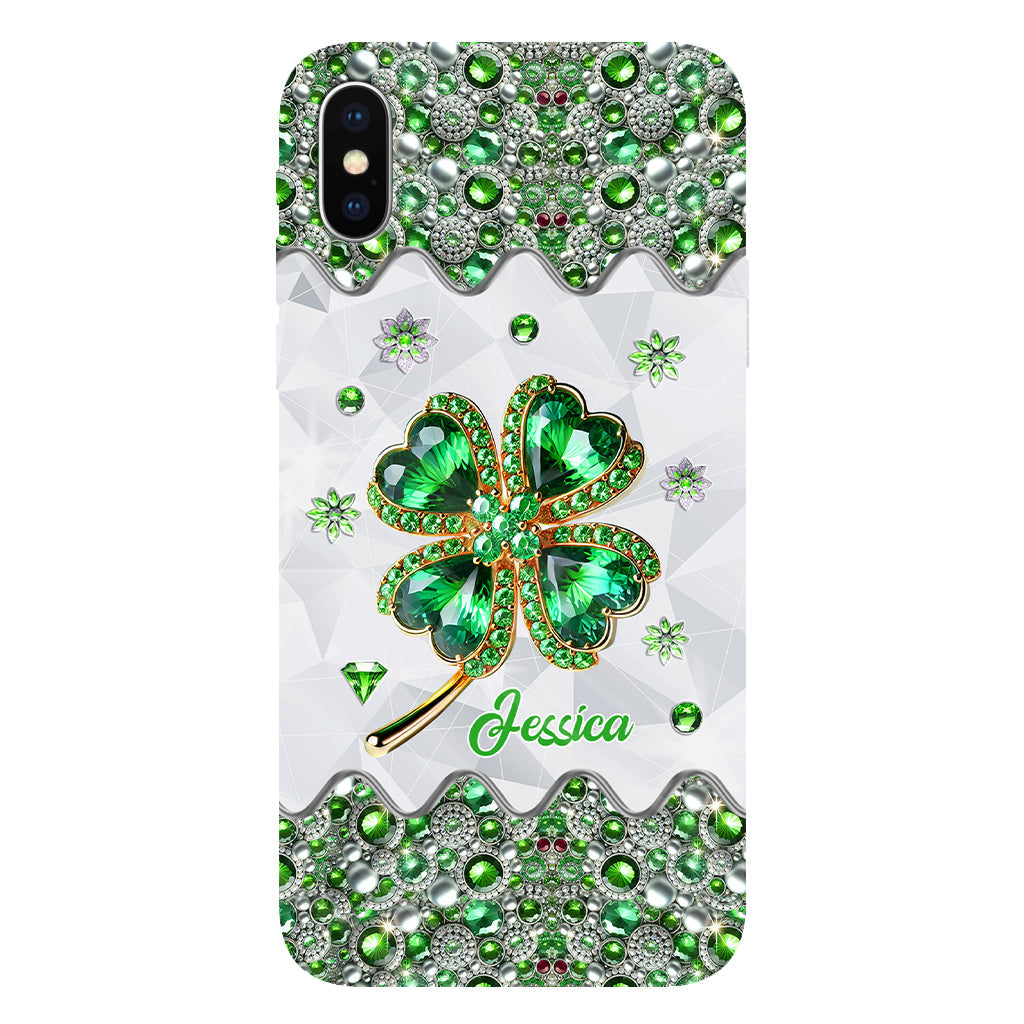 Lucky Four-Leaf Clover - Personalized Saint Patrick's Day Full Print Phone Case