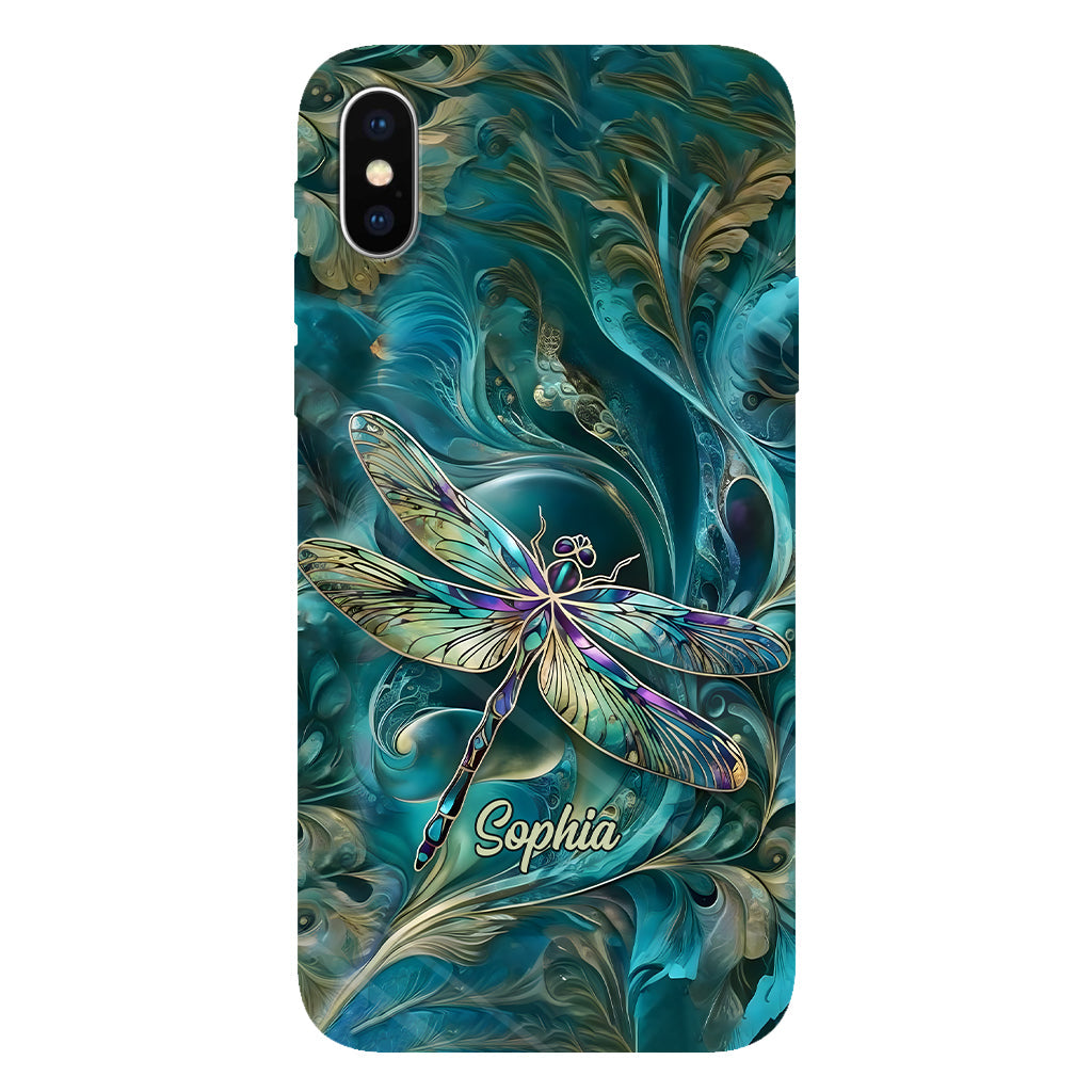 Magnifique libellule - Coque de téléphone personnalisée avec motif libellule intégral