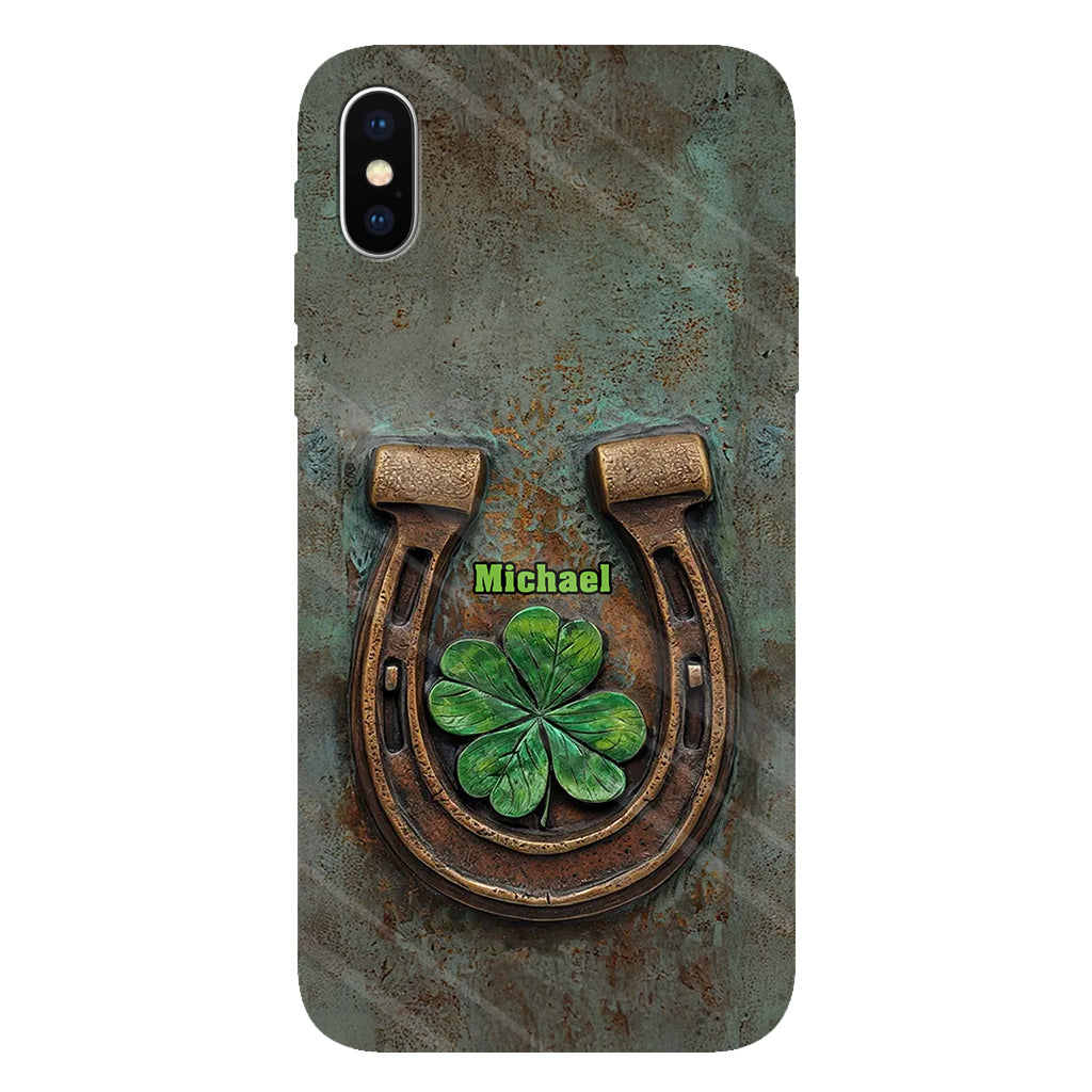 Vintage Irish Harp - Personalized Horse Full Print Phone Case