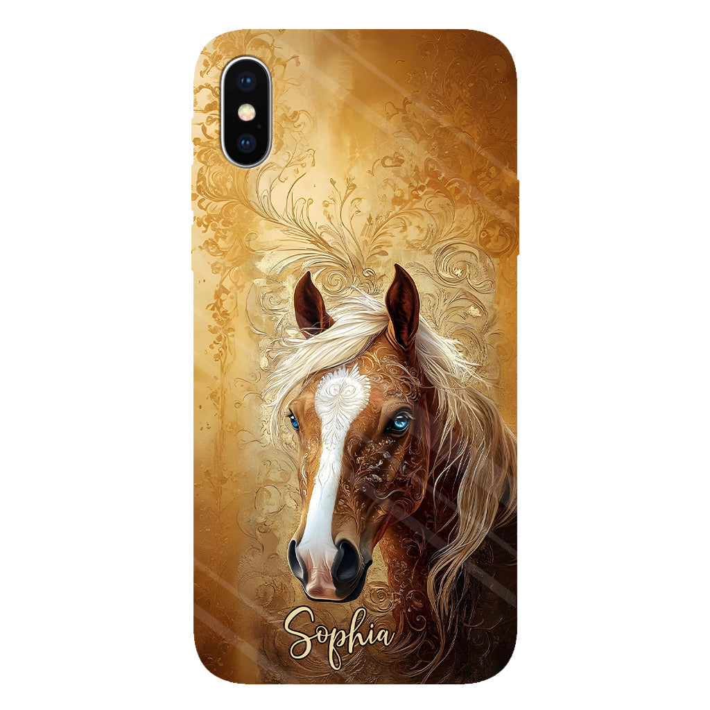 Love Horses - Personalized Horse Full Print Phone Case