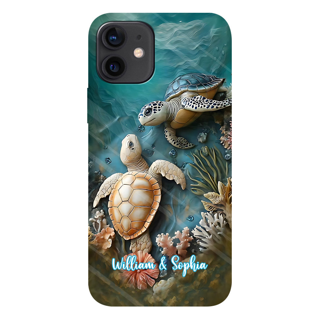 Coque de téléphone personnalisée avec imprimé intégral pour couple, cadeau idéal pour un couple marié ou pour un anniversaire.