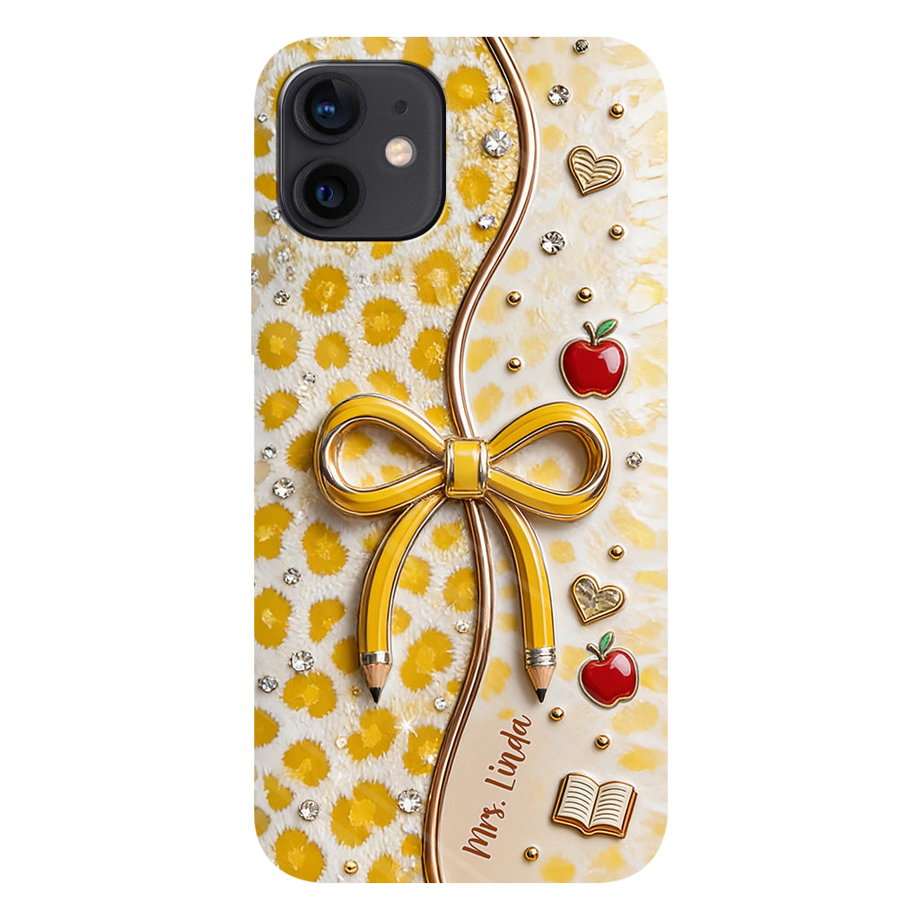 Back To School - Personalized Teacher Full Print Phone Case