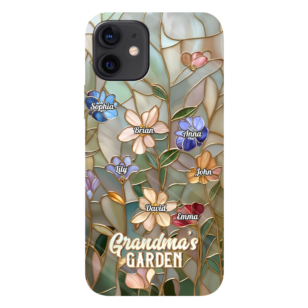 Coque de téléphone personnalisée « Le jardin de grand-mère » avec impression intégrale