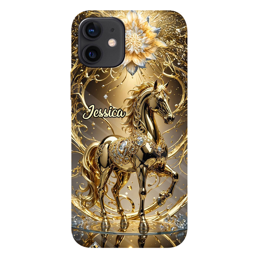Coque de téléphone personnalisée avec motif cheval « Magnifique Cheval »
