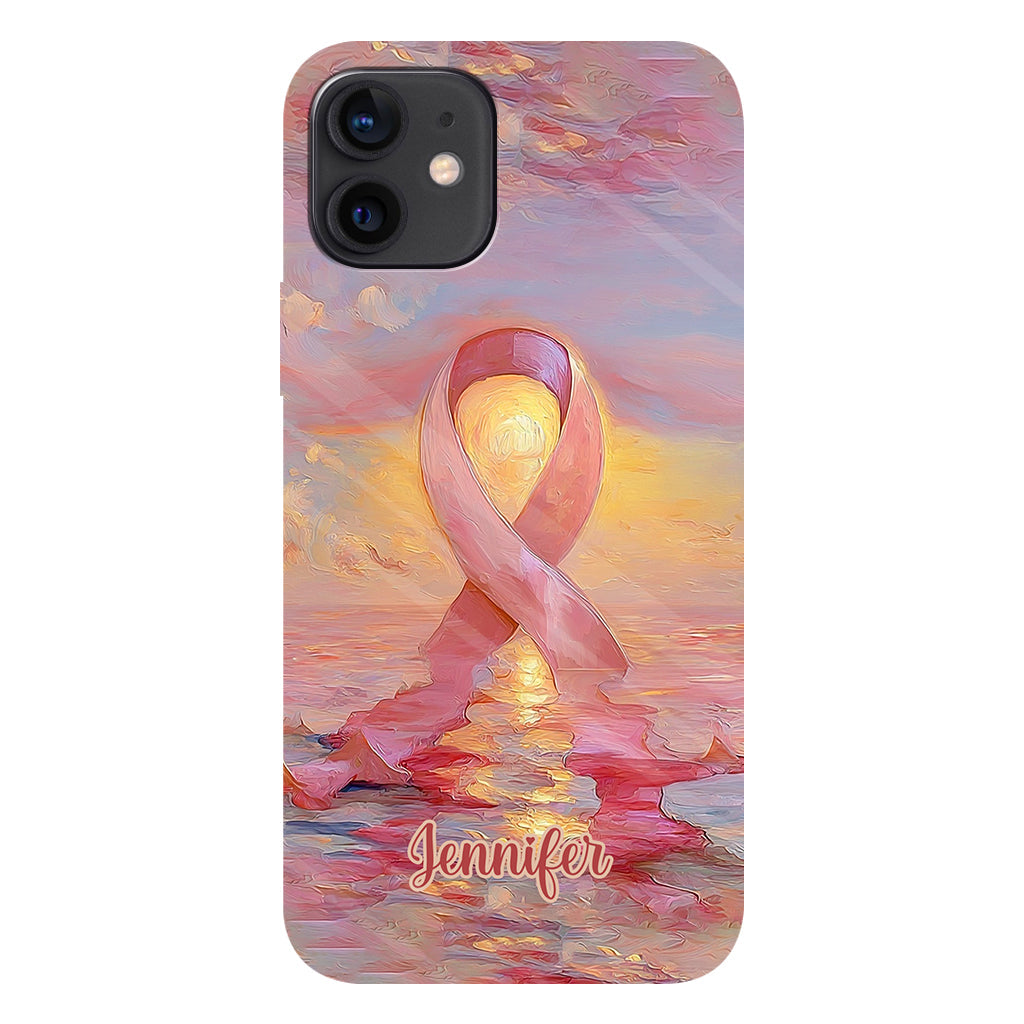 Guerrières fortes - Coque de téléphone personnalisée avec impression intégrale pour la sensibilisation au cancer du sein