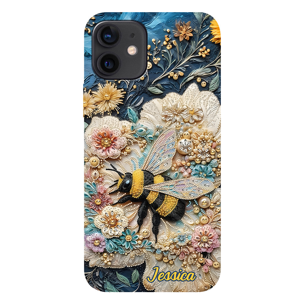 Soyez gentils - Coque de téléphone personnalisée avec motif abeille
