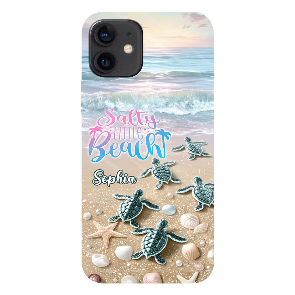 Salty Lil Beach - Coque de téléphone personnalisée pour amoureux de la mer avec impression intégrale