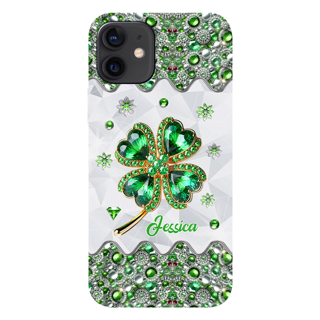 Lucky Four-Leaf Clover - Personalized Saint Patrick's Day Full Print Phone Case