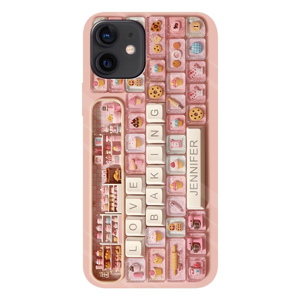 Coque de téléphone personnalisée « Passion Pâtisserie » avec motif intégral