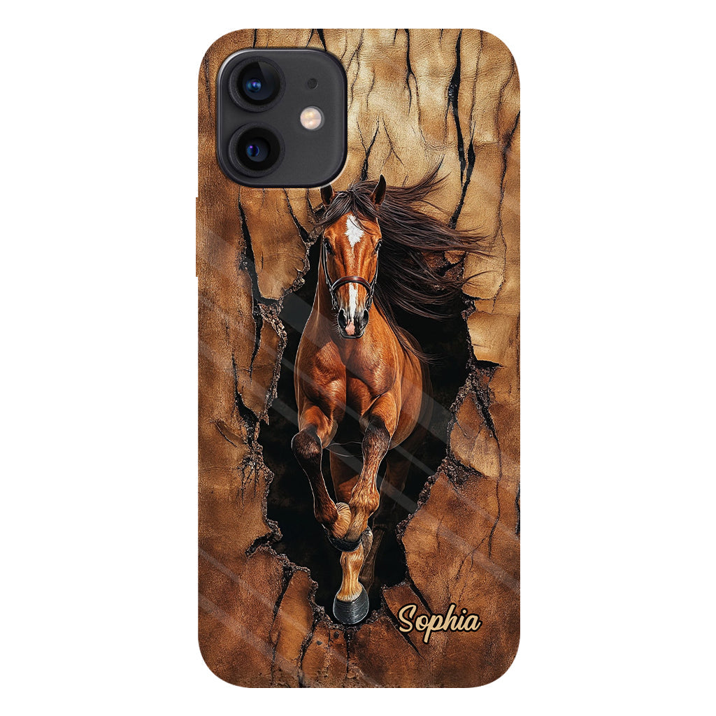 Horse Lovers - Personalized Horse Full Print Phone Case