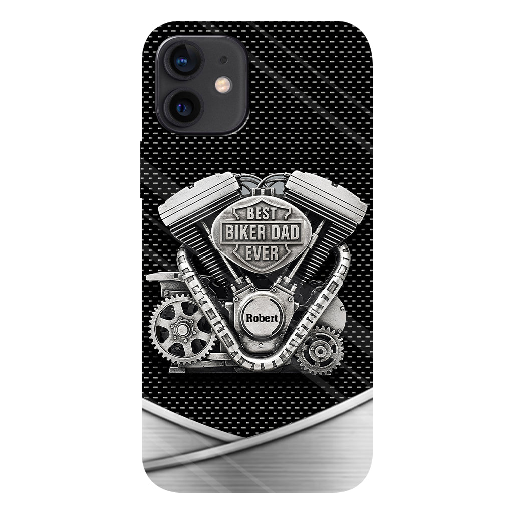 Best Dad Ever - Personalized Biker Full Print Phone Case