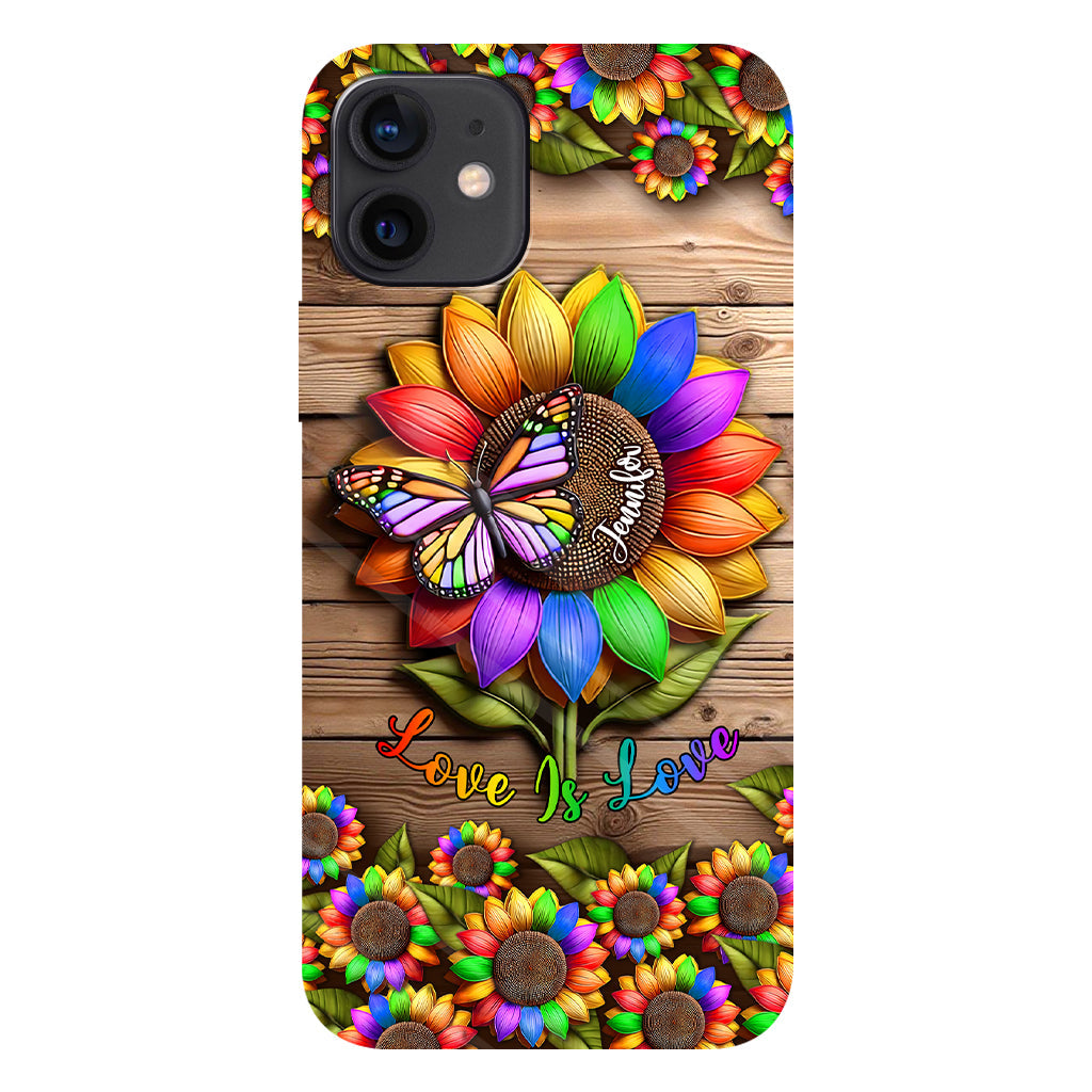 Love Is Love - Personalized LGBT Support Full Print Phone Case
